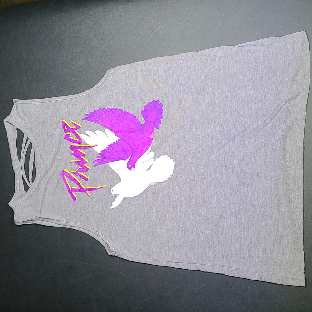 EUC When Doves Cry Distressed Tank